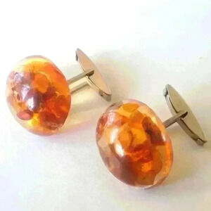 MET Amber  cufflinks